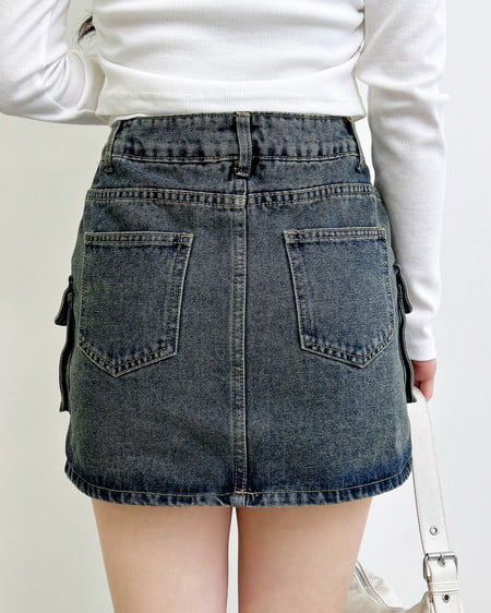 INGNI（イング） デニムカーゴミニスカパン ﾃﾞﾆﾑ/ｺﾝ