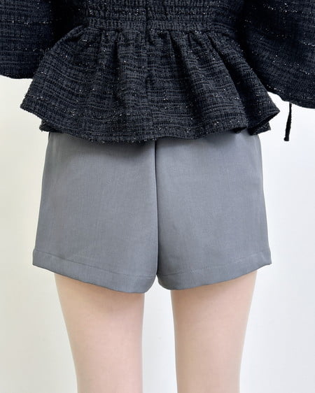 INGNI（イング） ショートパンツ(セットアップ対応) ｸﾞﾚｰ