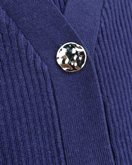 INGNI（イング） 金ボタンペプラムニットカーディガン ｺﾝ