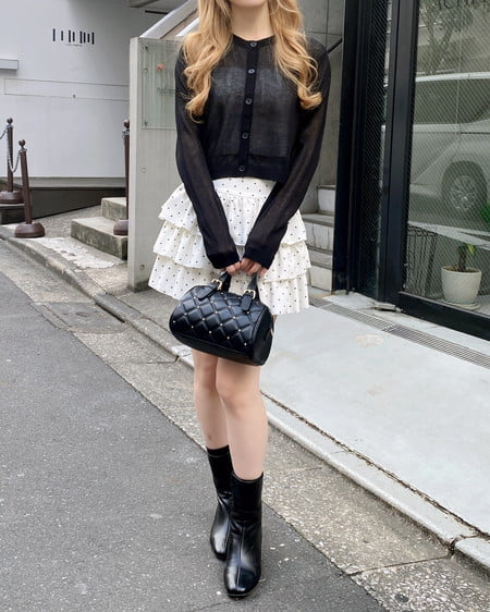 INGNI（イング） アソート柄フリルスカパン ｵﾌ/ﾄﾞｯﾄ