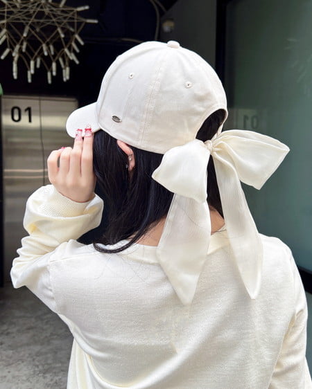 INGNI(イング) バックリボンキャップ アイボリー