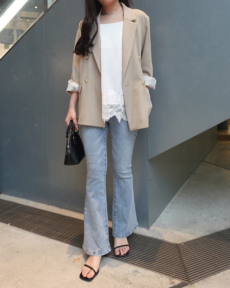 INGNI（イング） 裾レースサテンキャミ ｵﾌﾎﾜｲﾄ