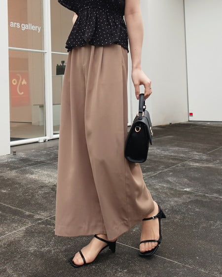 2タックトロミイージーワイドパンツ