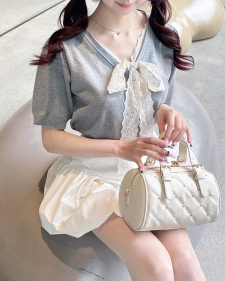 INGNI（イング） キルティングチェーンボストンバッグ ｱｲﾎﾞﾘｰ