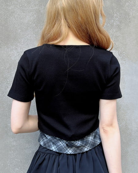 INGNI（イング） レイヤードカーデトップス ｸﾛ/ｸﾞﾚｰ