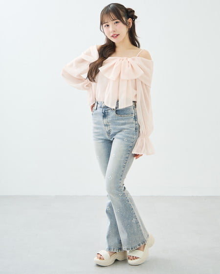 INGNI（イング） キルトビジューサンダル ｱｲﾎﾞﾘｰ