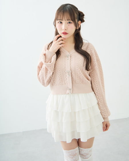 INGNI（イング） シアーフリルミニスカパン ｵﾌﾎﾜｲﾄ