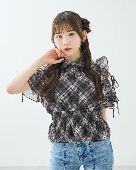 INGNI(イング) アソート2Wayリボン肩あきフリルブラウス