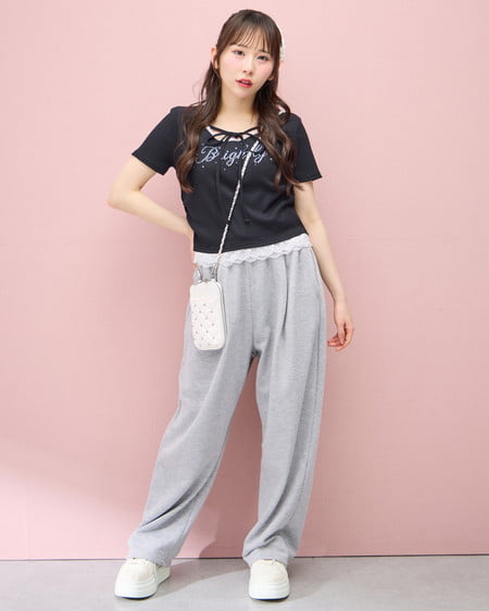 INGNI（イング） イージースウェットパンツ ｸﾞﾚｰ