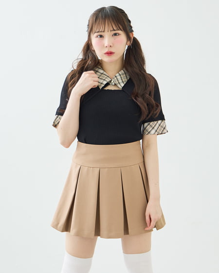 プリーツスカパン(セットアップ対応)