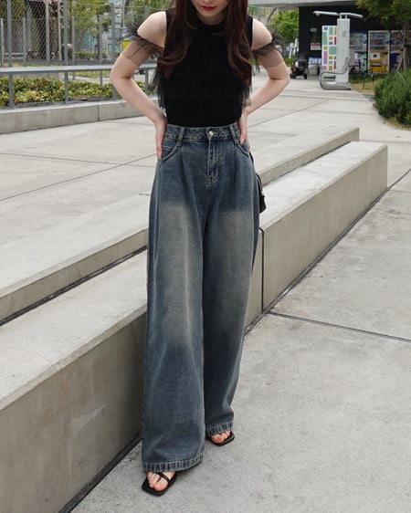 INGNI（イング） マルチWayノースリフリルニット ｸﾛ