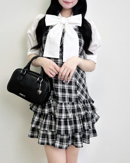 アソート柄フリルミニキャミワンピース