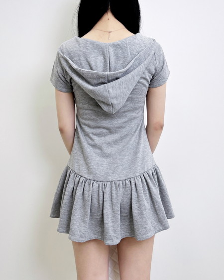 INGNI（イング） スウェットフリルミニワンピース ｸﾞﾚｰ