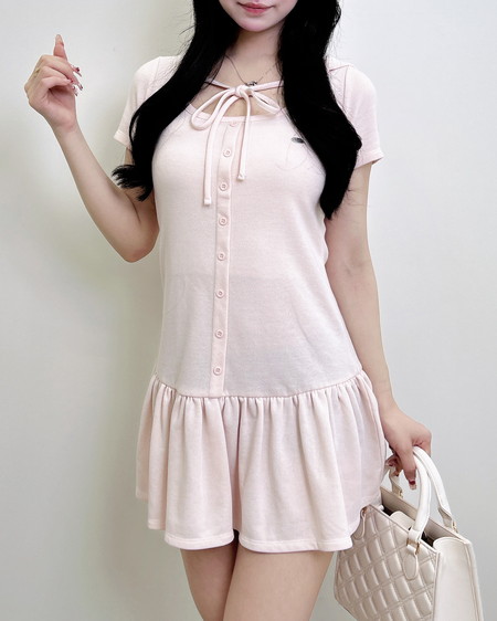 INGNI（イング） スウェットフリルミニワンピース ﾗｲﾄﾋﾟﾝｸ