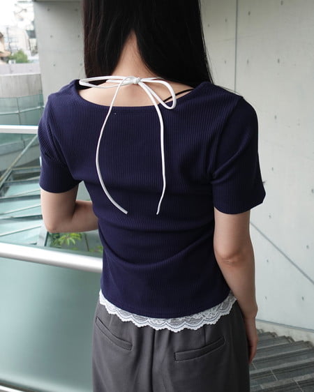 INGNI（イング） レースレイヤードヘンリーネックトップス ｺﾝ