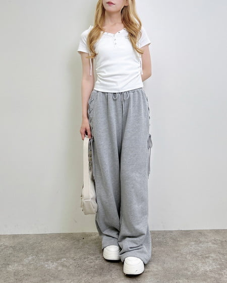 INGNI（イング） ヘンリーネックフードリブトップス ｵﾌﾎﾜｲﾄ