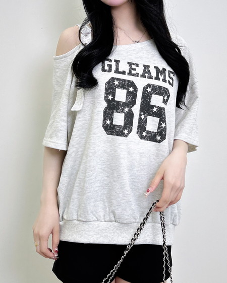 INGNI(イング)  【4／30 2時までの限定価格】肩ベルト付ナンバリングスウェットトップス