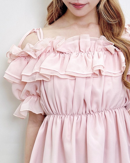 【WEB限定】フリルオフショルブラウス