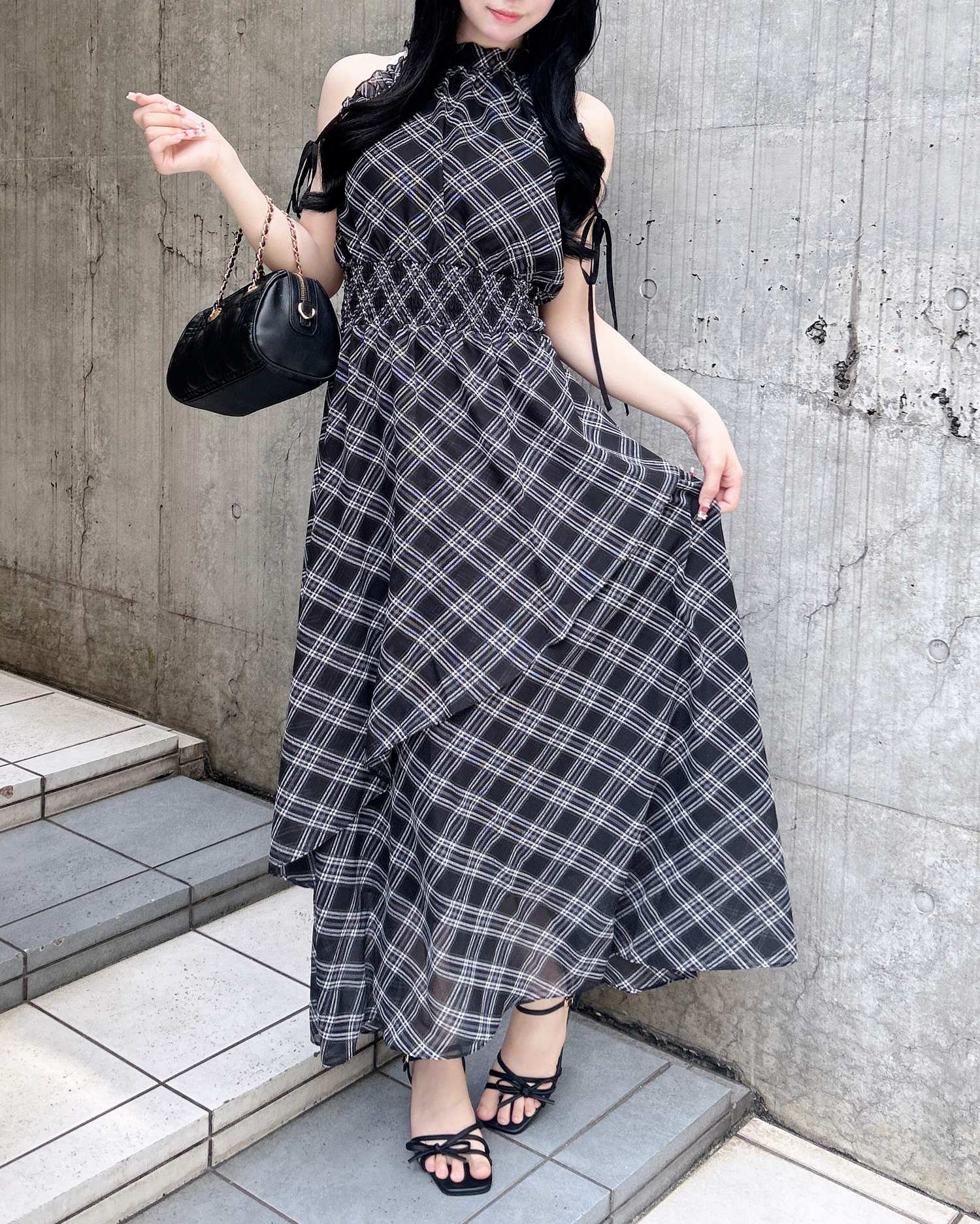 2Wayリボンアメスリロングワンピース