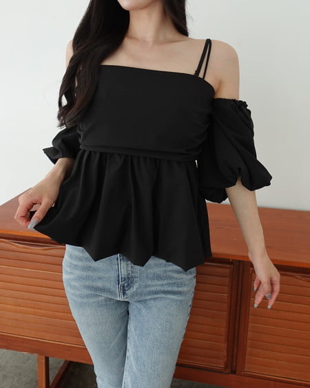 【SOELA】【5／17 24時までの限定価格】マルチWAYバルーンスリーブチュニック
