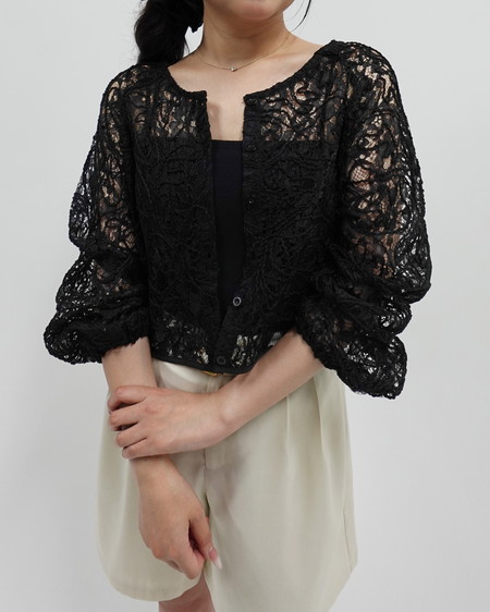 【SOELA】【5／25 24時までの限定価格】2Wayレースブラウス