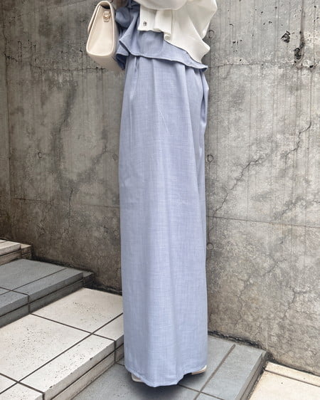 INGNI（イング） 金ボタンビスチェ＋ワイドパンツ／セットアップ ｻｯｸｽ
