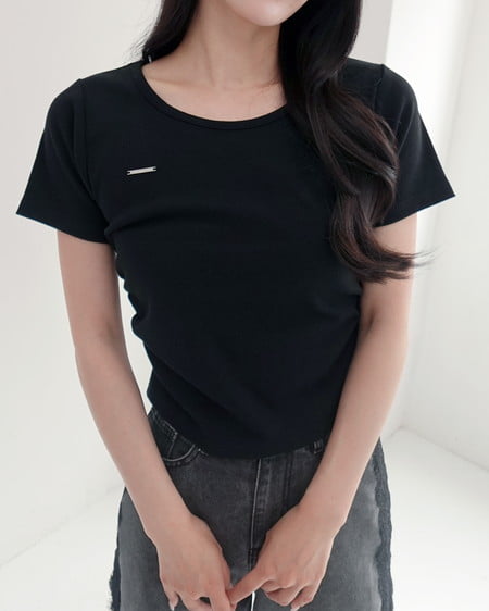 INGNI(イング) バックシャンレースTシャツ クロ