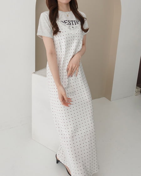 INGNI(イング) フロッキーロゴTシャツ オートミール