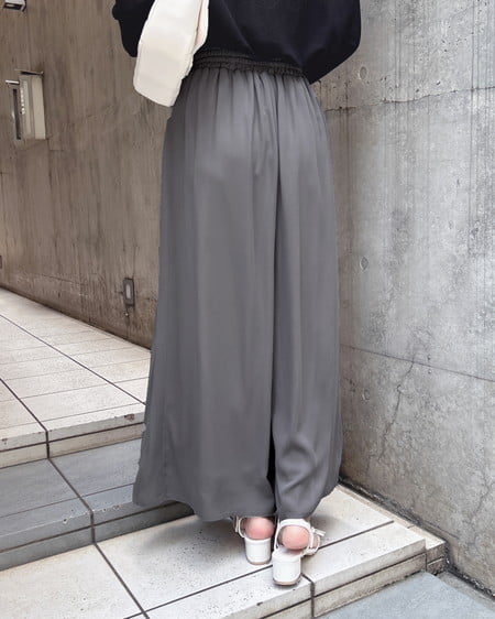 INGNI(イング) ジョーゼットイージースカンツ グレー