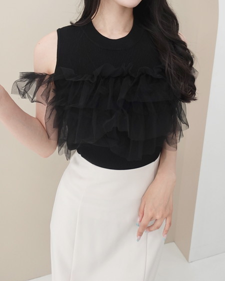 【SOELA】【7／6 24時までの限定価格】マルチWayノースリフリルニット