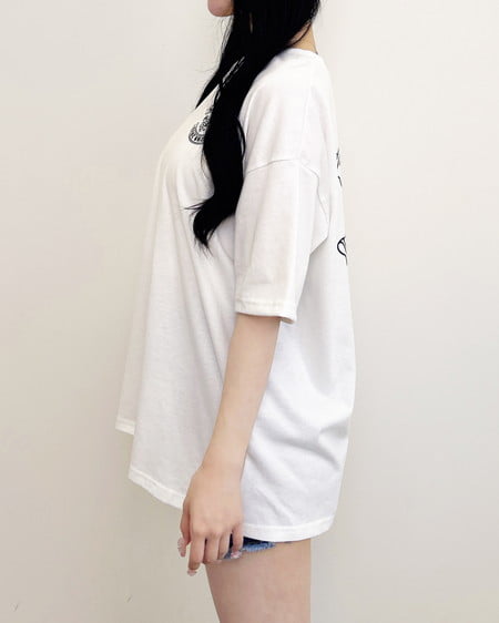 INGNI(イング) バックラインストーンロゴチュニックTシャツ オフホワイト
