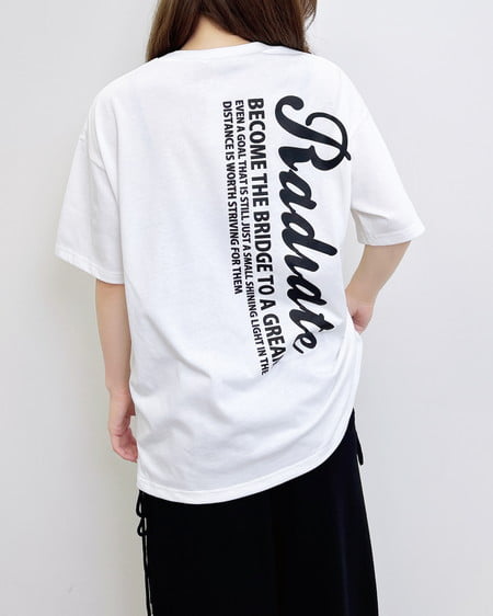 バックロゴラメチュニックTシャツ