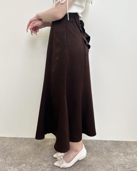 INGNI(イング) バックリボンマーメイドスカート ブラウン