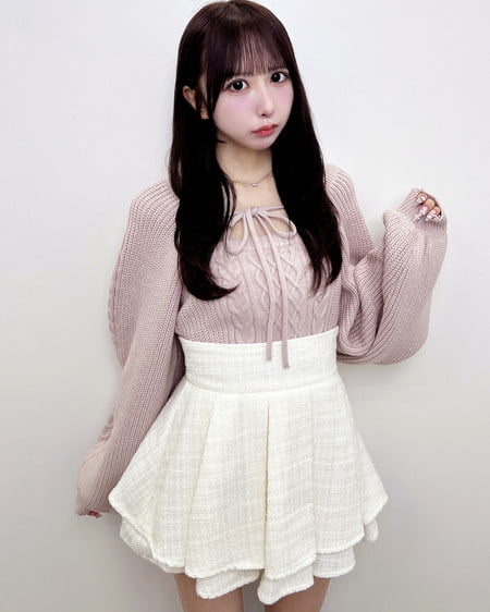 【WEB限定／今だけ早割】ケーブルボレロニット＋キャミアンサンブル