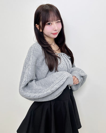 INGNI(イング) ケーブルボレロニット+キャミアンサンブル グレー