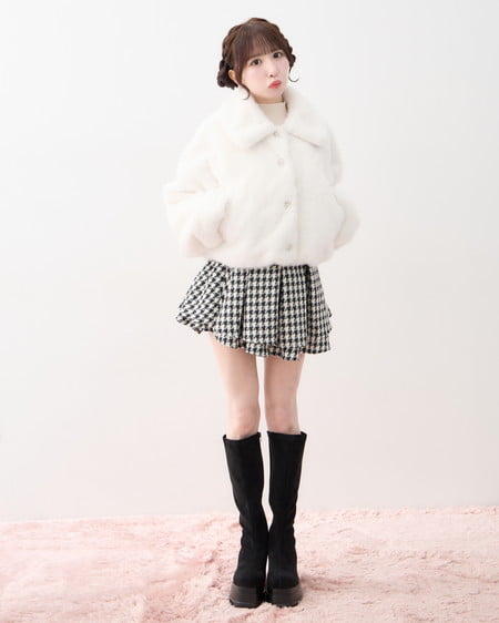 INGNI(イング) 厚底ロングブーツ クロ