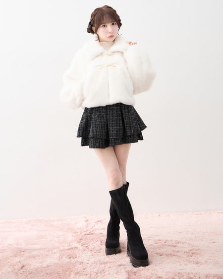 INGNI(イング) 厚底ロングブーツ クロ
