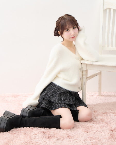 INGNI(イング) 厚底ロングブーツ クロ