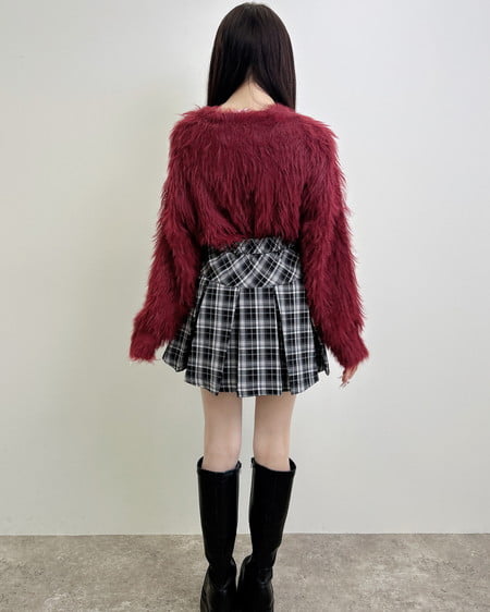 INGNI（イング） シャギーショート丈ニット ﾎﾞﾙﾄﾞｰ