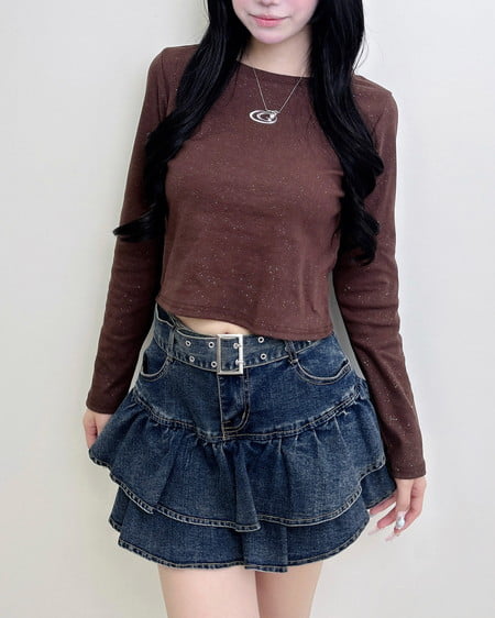 メタルロゴラメリブロンTシャツ