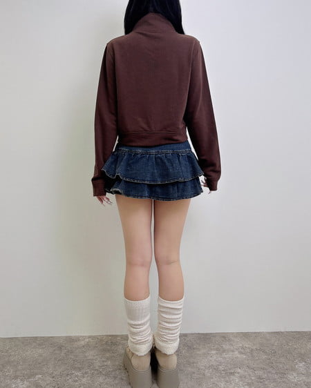 INGNI(イング) Wジップナポレオンスウェットトップス ブラウン