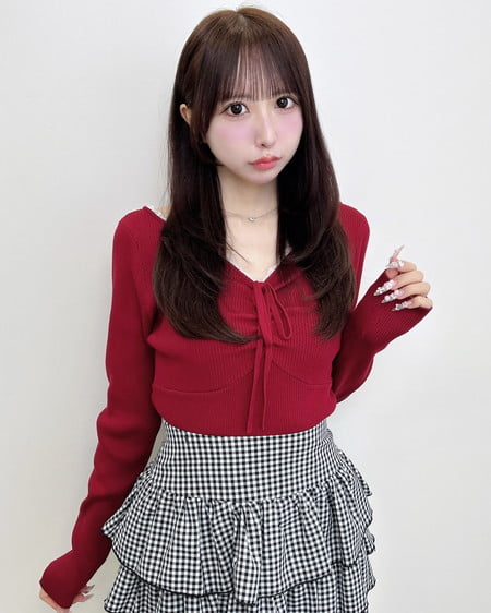 INGNI（イング） フロントギャザーニット ﾎﾞﾙﾄﾞｰ