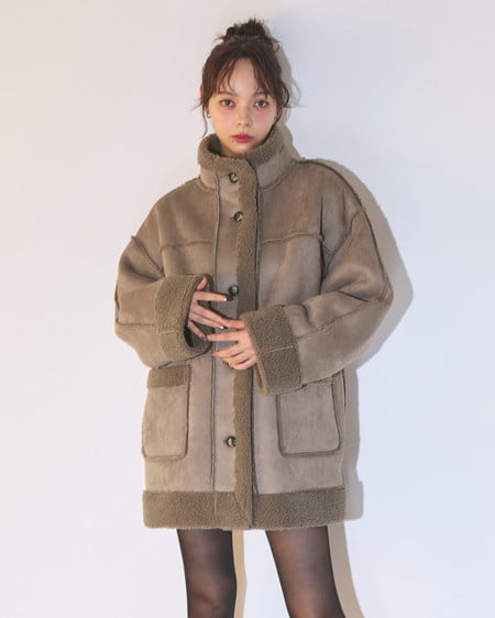 【SOELA】【9／29 2時までの限定価格】リバーシブルボアムートンコート