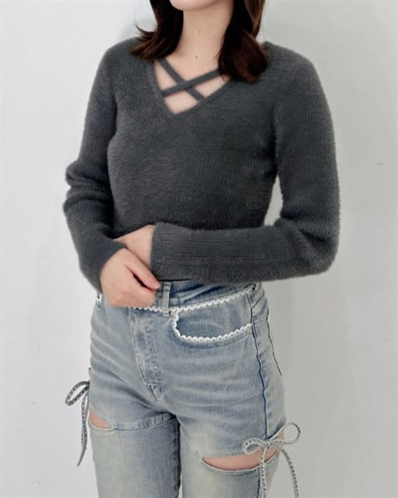 【WEB限定】【10／7 2時までの限定価格】フェザークロスニット