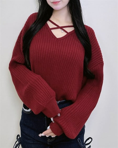 【WEB限定】【10／7 2時までの限定価格】クロスリブニット