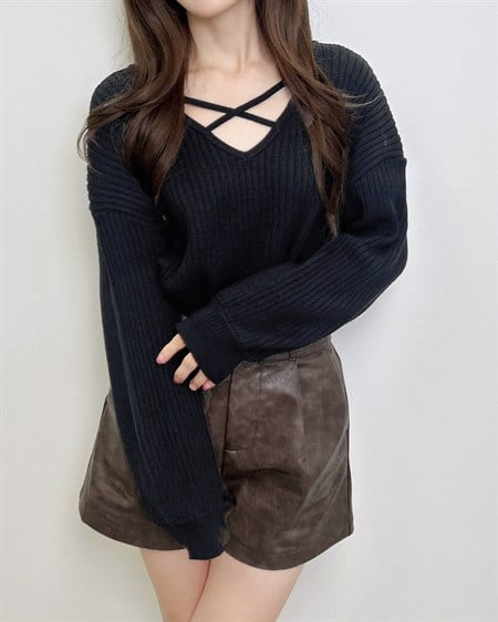 【WEB限定】【10／7 2時までの限定価格】クロスリブニット