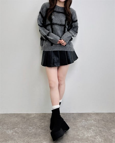 INGNI（イング） 厚底ショートブーツ ｸﾛ