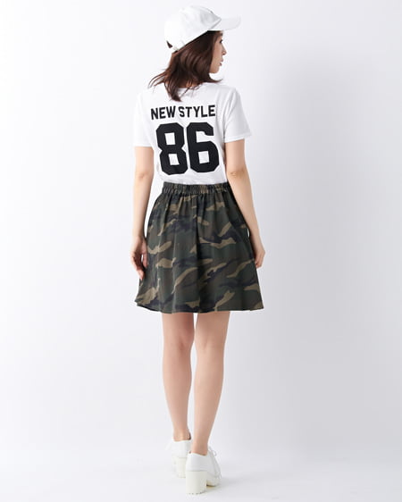 INGNI（イング） BACKナンバリング／Tシャツ ｵﾌﾎﾜｲﾄ
