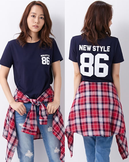 INGNI(イング) BACKナンバリング／Tシャツ ｺﾝ