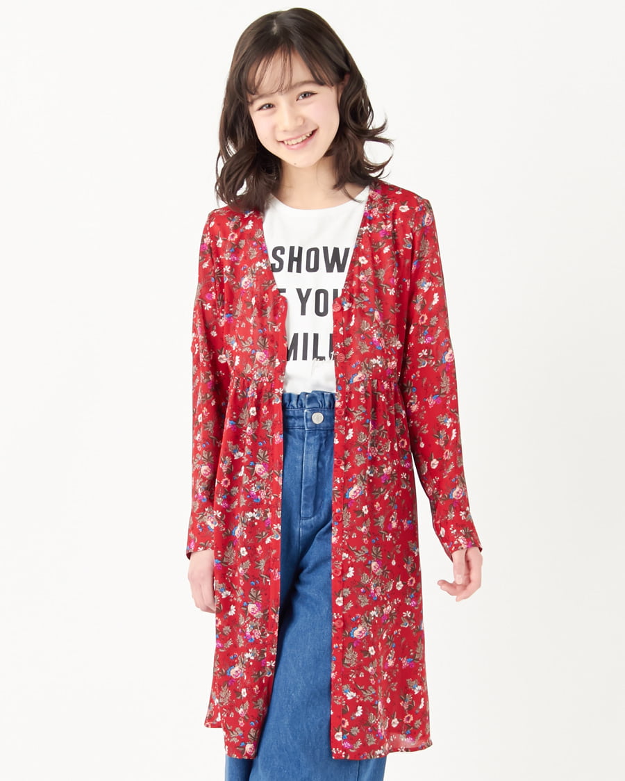 単色花柄シフォン／ガウン｜INGNI(イング) 公式通販｜INGNI STORE